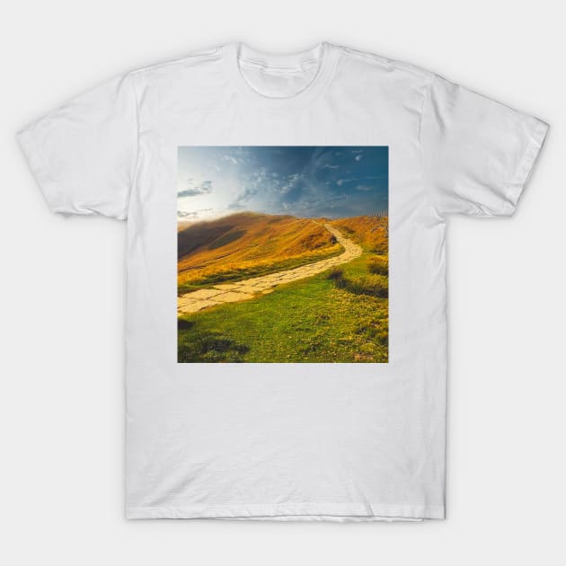 Mam Tor, Peak District, UK T-Shirt by Graz-Photos